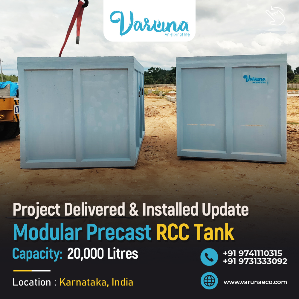 Monolithic RCC Water Tanks | Durable One-Piece Precast Storage Solutions by Varuna