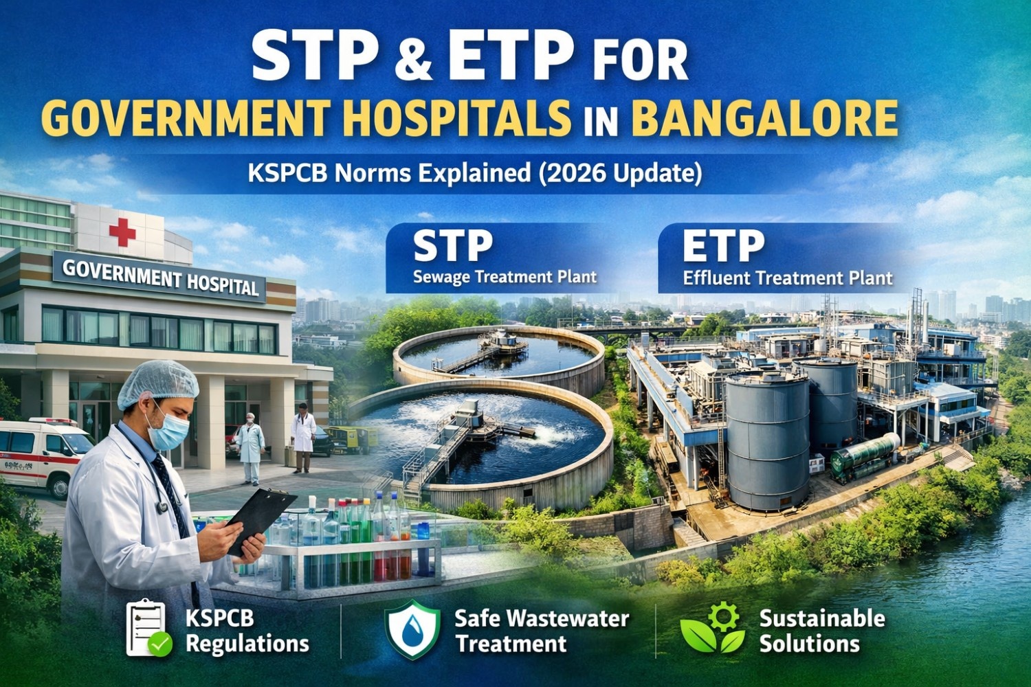 STP & ETP for Government Hospitals in Bangalore: KSPCB Norms Explained (2026 Update)
