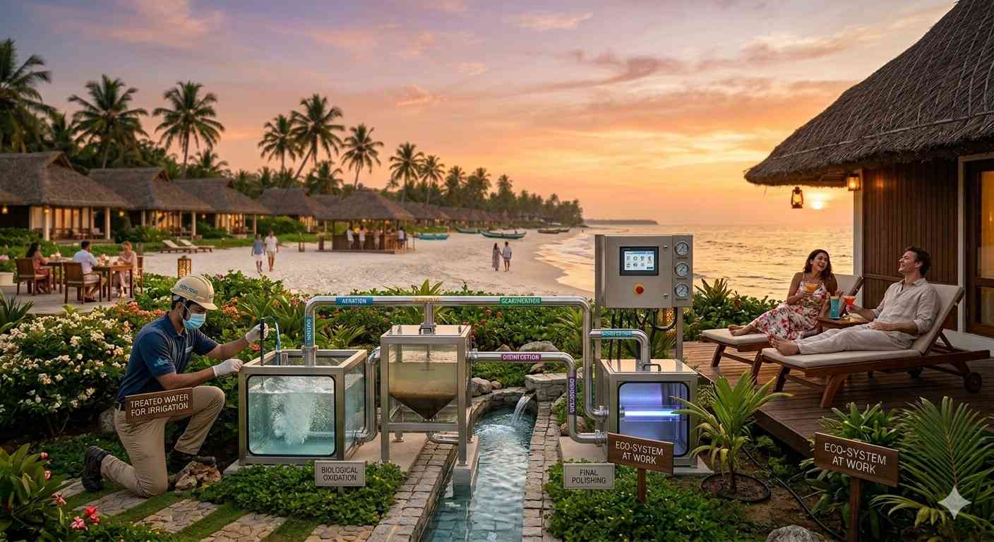 ETP and STP Solutions for Beach Side Resort and Home Stays: How Varuna Ensures Sustainable Water Management