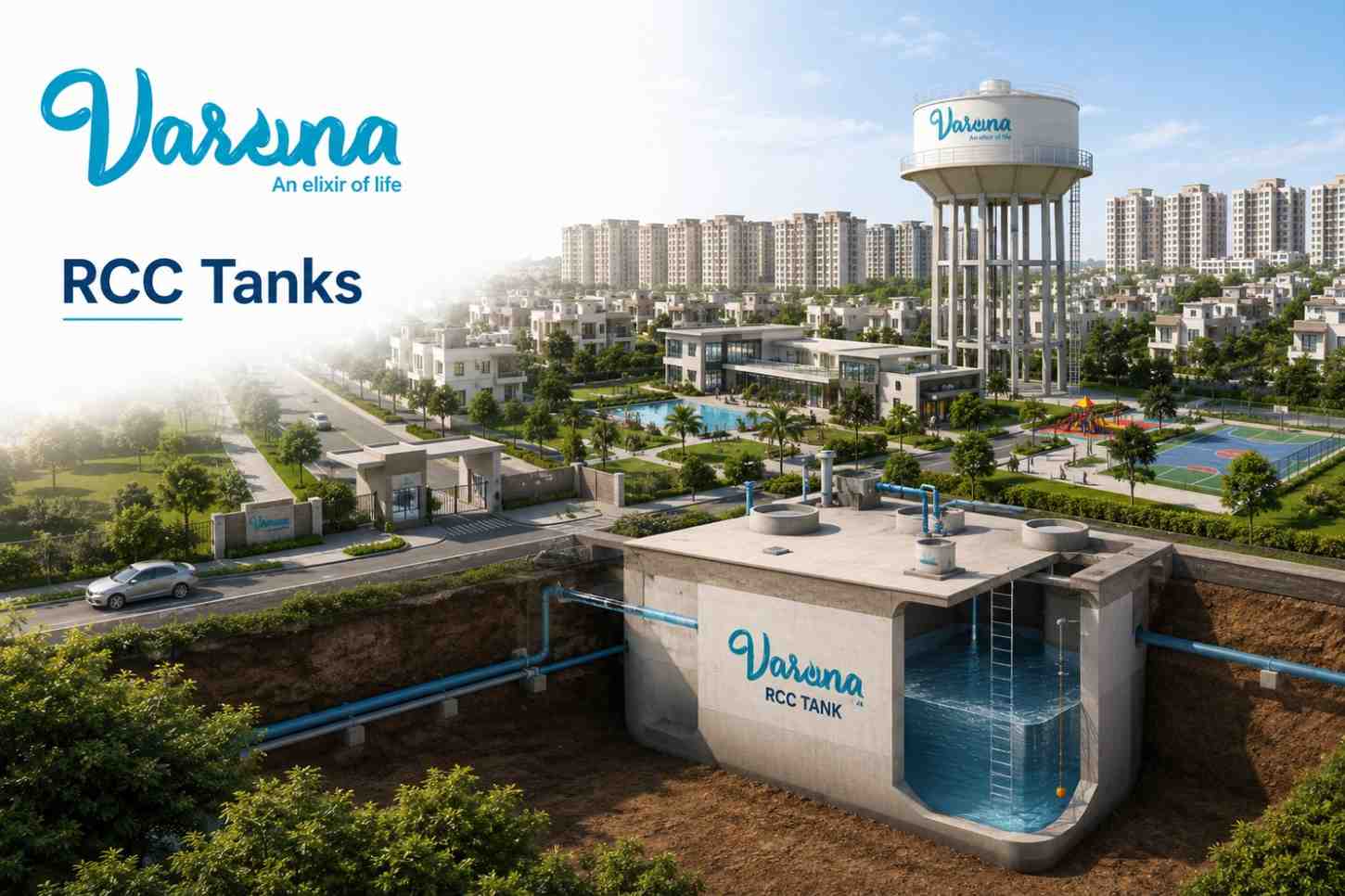 Planning Water Storage Infrastructure for Residential Layouts and Townships with Varuna RCC Tanks