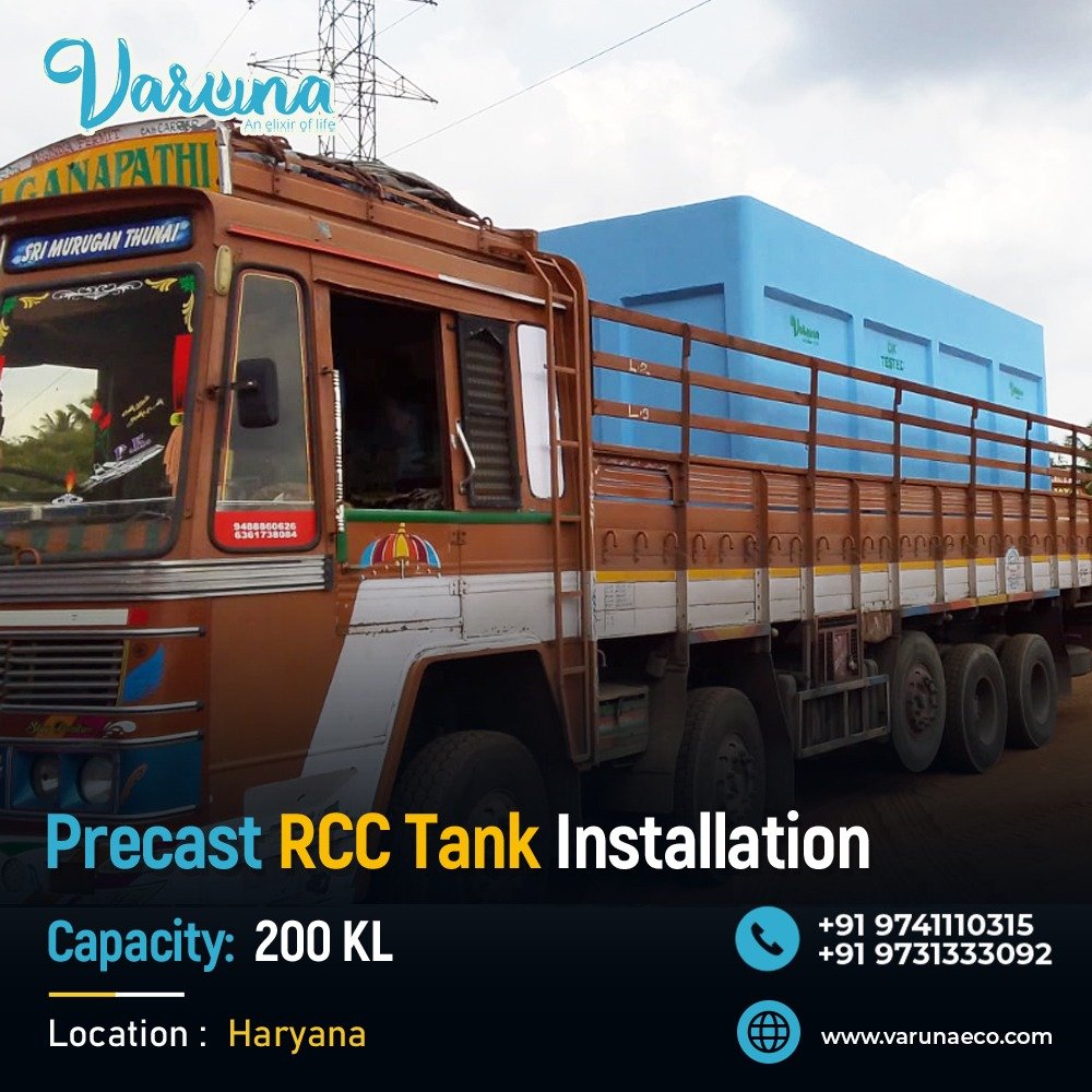 200 KL Precast RCC Tank Installation | Faster STP Execution for Oswal Solar Energy, Haryana