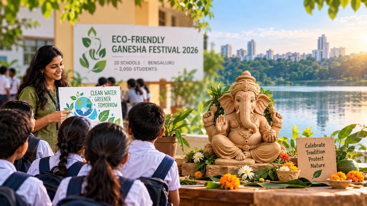 Eco-Friendly Ganesha Festival 2026: How Varuna is Greening Ganesh Chaturthi Across 20 Bengaluru Schools