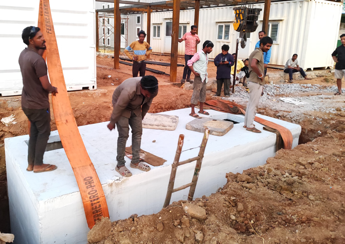 RCC STP Installation for 500 Laborers PG | Plug & Play Sewage Plant by Varuna