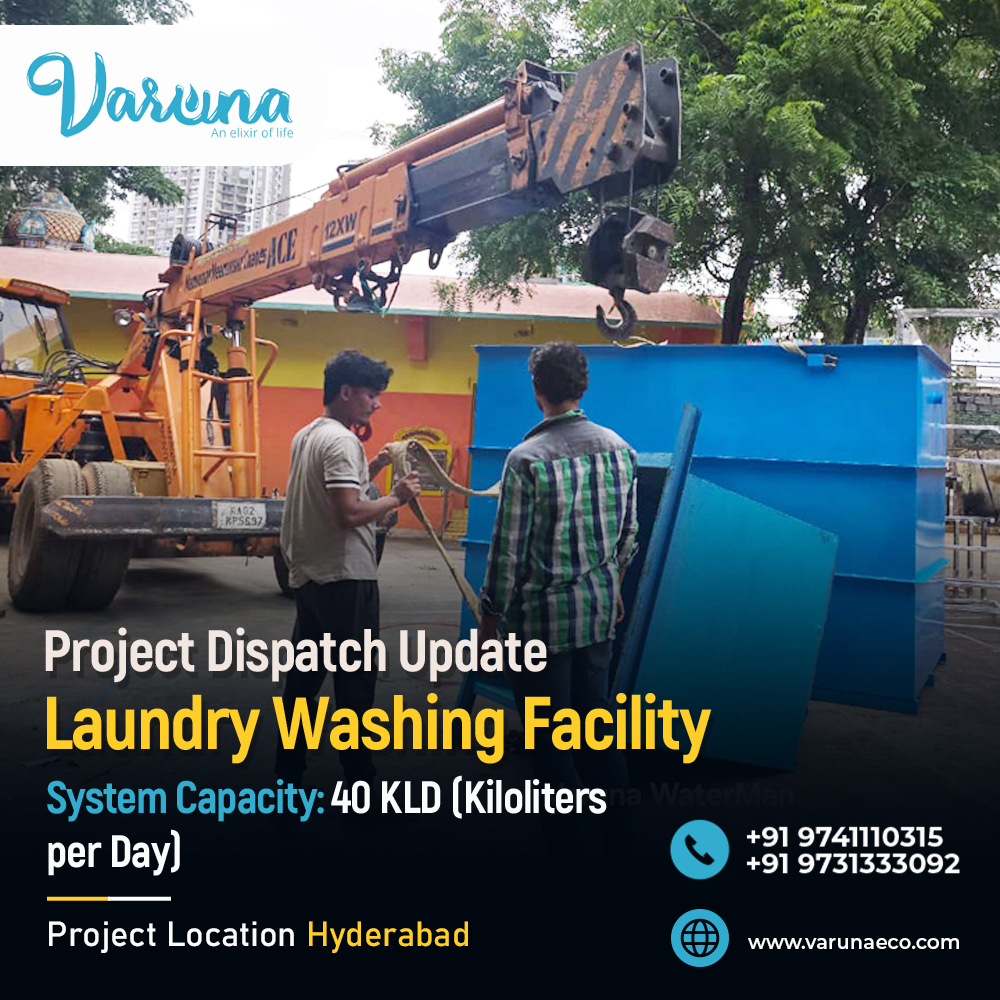 40 KLD Effluent Treatment Plant (ETP) to a leading laundry facility – Hyderabad