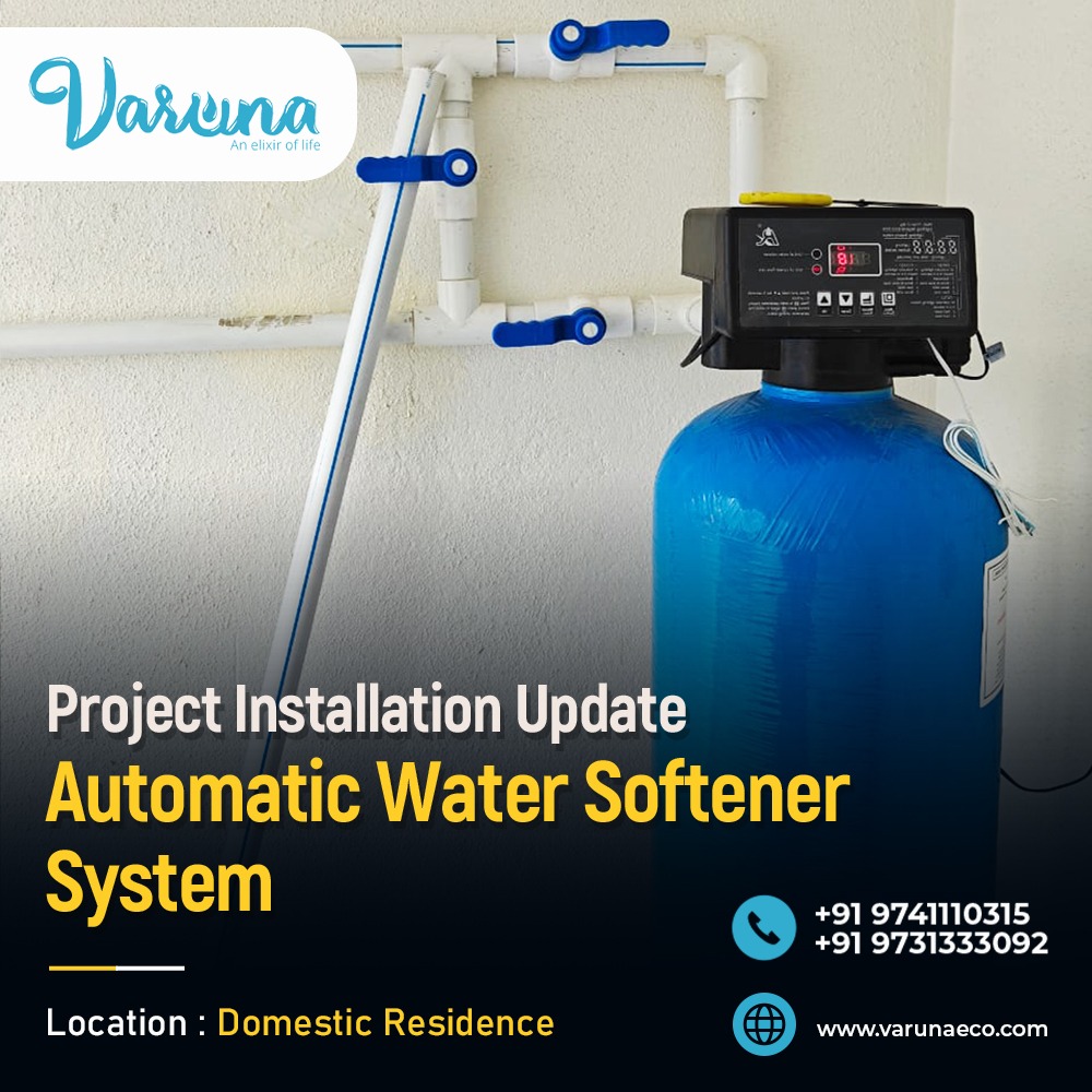 Automatic Water Softener Installation for Homes | Hard Water Treatment by Varuna