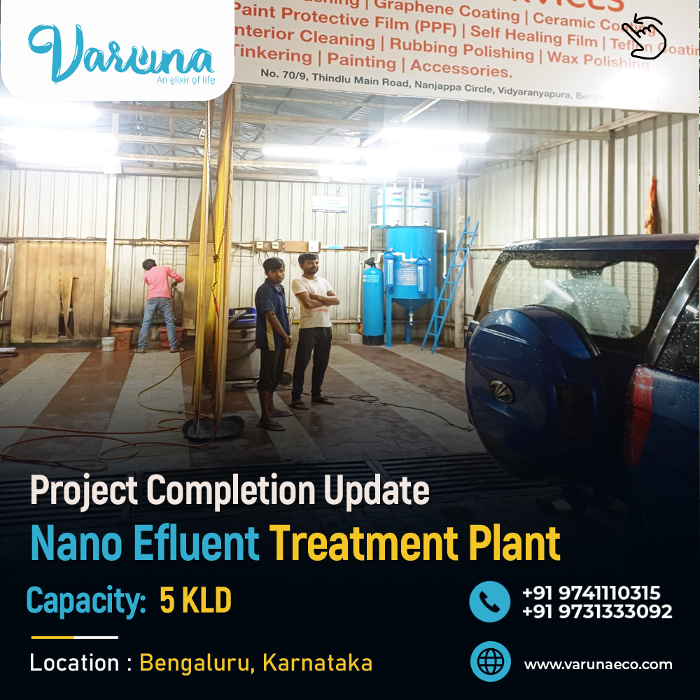 Project Completion – 5 KLD Nano Effluent Treatment Plant for Vehicle Wash Facility, Bengaluru