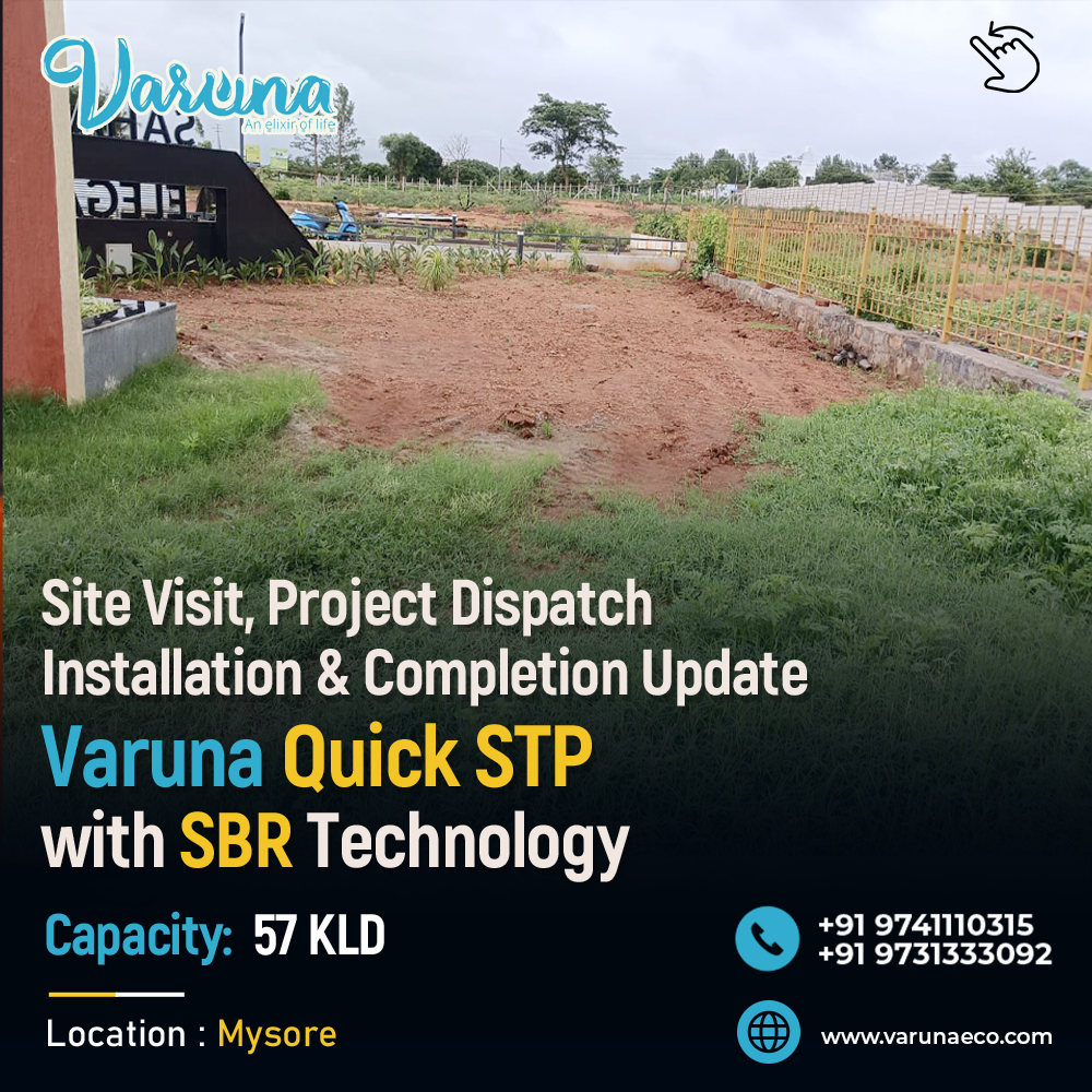 57 KLD Quick STP Installed in Mysore | Sustainable SBR Sewage Treatment for Residential Layout