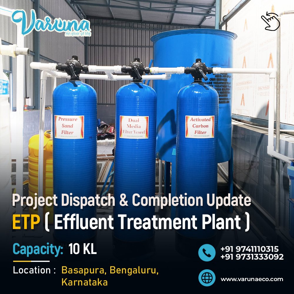 10 KL ETP (Effluent Treatment Plant) in Basapura, Bengaluru | Varuna