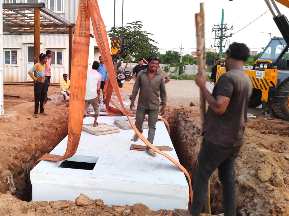 RCC STP Installation for 500 Laborers PG | Plug & Play Sewage Plant by Varuna