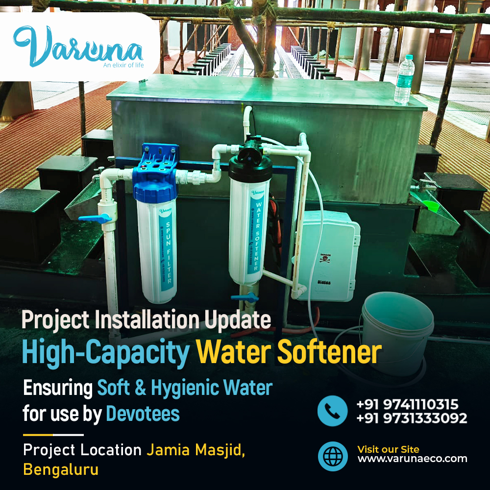 Water Softener Installation at Jamia Masjid, Bengaluru